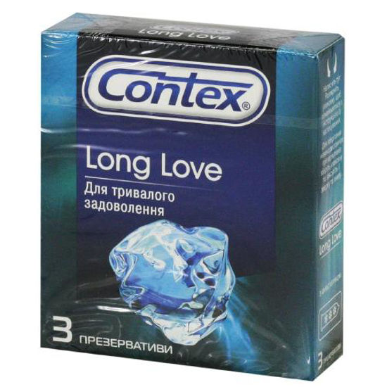 Презервативи латексні Контекс (Contex Long Love) №3